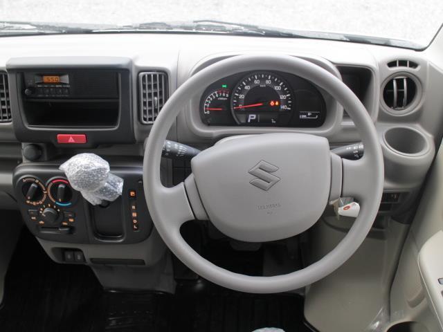 エブリイ ＰＡリミテッド　登録済未使用車　純正オーディオ　　アイドリングストップ　純正ラバーマット　ＵＳＢ入力端子　純正ドアバイザー　スペアキー　保証書　デュアルブレーキサポート　誤発進抑制機能　先行車発進お知らせ機能　ＡＣ（21枚目）