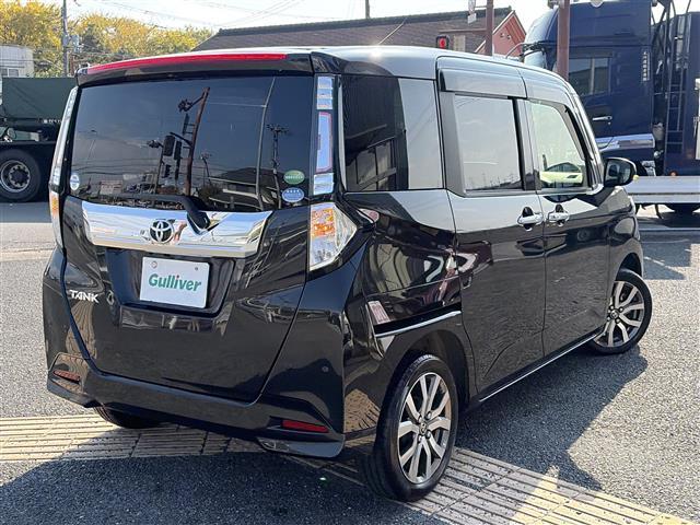 タンク カスタムG-T スマキ- 地上デジタル 踏み間違い防止装置 シートヒータ Bluetooth ターボ車 両側電動ドア LEDヘッドライト クルコン リアカメラ Aライト SDナビゲーション 横滑り防止装置 ETC(6枚目)