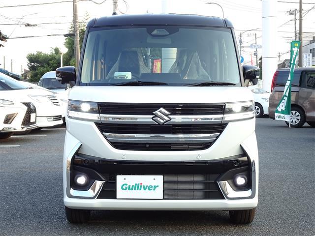 スペーシアカスタム ハイブリッドＸＳターボ　ＵＳＢ接続　Ｂｌｕｅｔｏｏｔｈオーディオ　ＥＳＣ　クルーズＣ　ナビＴＶ　地デジＴＶ　パワーウィンドゥ　ＬＥＤヘッドライ　スマートキ　サイドエアバッグ　ターボ車　リモコンキー　盗難警報装置　ＰＳ　エアロ（2枚目）