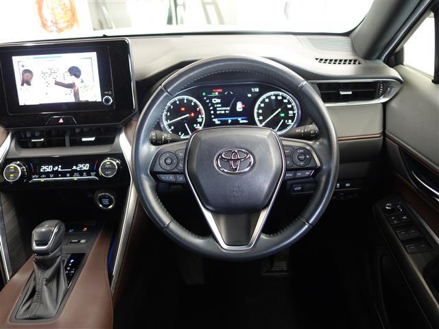 ハリアー G 衝突回避ブレーキ 追従型クルコン 車線逸脱警告 黒革シート AUX接続 電動Rゲート セキュリティーアラーム ハイビームアシスト AAC バックモニタ- パーキングセンサー 1オーナ 横滑防止装置(2枚目)