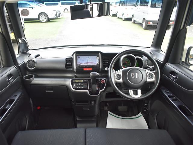 N-BOX G・Lパッケージ 両側パワスラ ETCバックカメラ ドアバイザー 両PSD I-STOP オートクルーズコントロール BTオーディオ カラーバックモニター 全席PW ナビテレビ 1セグ AAC 横滑り防止 DVD再生(42枚目)