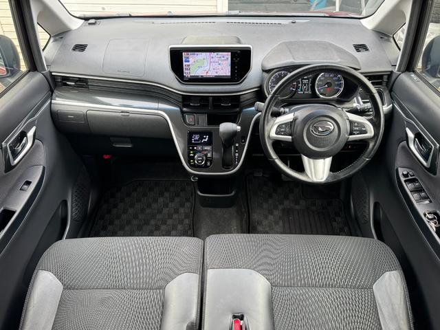ムーヴ カスタム　ＲＳ　ハイパーＳＡＩＩ　ユーザー買取車両　純正ナビ　地デジＴＶ　Ｂｌｕｅｔｏｏｔｈオーディオ　ターボエンジン　スマートアシスト　スマートキー　ハーフレザーシート　オートエアコン　オートライト　ＥＴＣ　バックカメラ（13枚目）