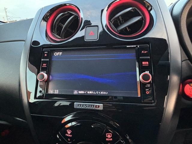 ノート ニスモ S 純正5速MT HKSマフラー RSRダウンサス 純正ナビ 地デジTV バックカメラ LEDヘッドライト 専用エクステリア 専用インテリア スウェード調ステアリング 純正16インチAW(30枚目)