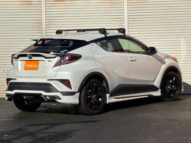 C-HR G 買取直販 ワンオーナー モデリスタフルエアロ ルーフキャリア LEDヘッドライト レーダークルーズ 衝突被害軽減ブレーキ フルセグTV Bluetooth接続 電子パーキング ブレーキホールド(11枚目)