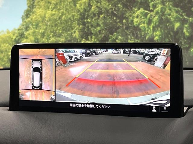 ＣＸ－８ ２５Ｓ　グランドジャーニー　４ＷＤ　１０型ナビ　全周囲カメラ　６人乗り　後席ウォークスルー　ルーフレール　寒冷地仕様　禁煙車　パワーバックドア　シートヒーター　衝突軽減　レーダークルーズ　ＢＳＭ　ヘッドアップディスプレイ　ＥＴＣ（4枚目）