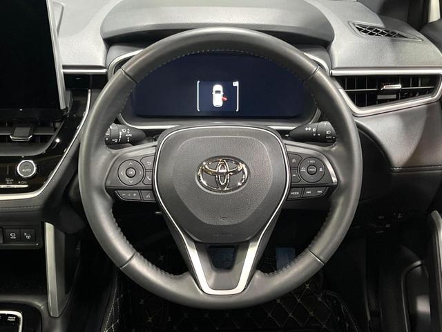 カローラクロス ハイブリッド Z ガラスルーフ 全周囲カメラ 10型ナビ トヨタチームメイト 禁煙車 電動リアゲート 衝突軽減 レーダークルーズ パワーシート ドラレコ コーナーセンサー スマートキー LEDヘッド ETC(11枚目)