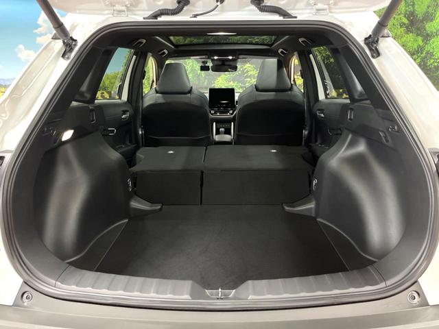 カローラクロス ハイブリッド Z ガラスルーフ 全周囲カメラ 10型ナビ トヨタチームメイト 禁煙車 電動リアゲート 衝突軽減 レーダークルーズ パワーシート ドラレコ コーナーセンサー スマートキー LEDヘッド ETC(29枚目)