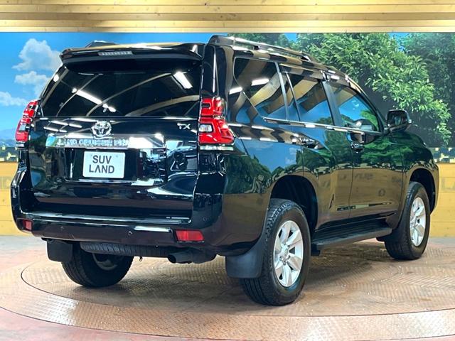 ランドクルーザープラド TX Lパッケージ サンルーフ 7人乗り 9型ナビ 黒革シート ブラックルーフレール シートエアコン セーフティセンス レーダークルーズ クリアランスソナー LEDヘッド 純正17アルミ バックカメラ ETC フルセグ(17枚目)