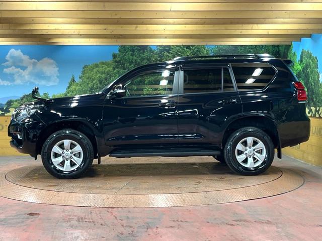 ランドクルーザープラド TX Lパッケージ サンルーフ 7人乗り 9型ナビ 黒革シート ブラックルーフレール シートエアコン セーフティセンス レーダークルーズ クリアランスソナー LEDヘッド 純正17アルミ バックカメラ ETC フルセグ(54枚目)