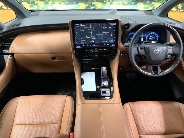 ヴェルファイアハイブリッド Z プレミア 左右独立ムーンルーフ 14型ナビ 全周囲カメラ ユニバーサルステップ デジタルインナーミラー トヨタチームメイト 茶革シート 禁煙車 両側パワスラ パワーバックドア シートエアコン AC100V電源(2枚目)