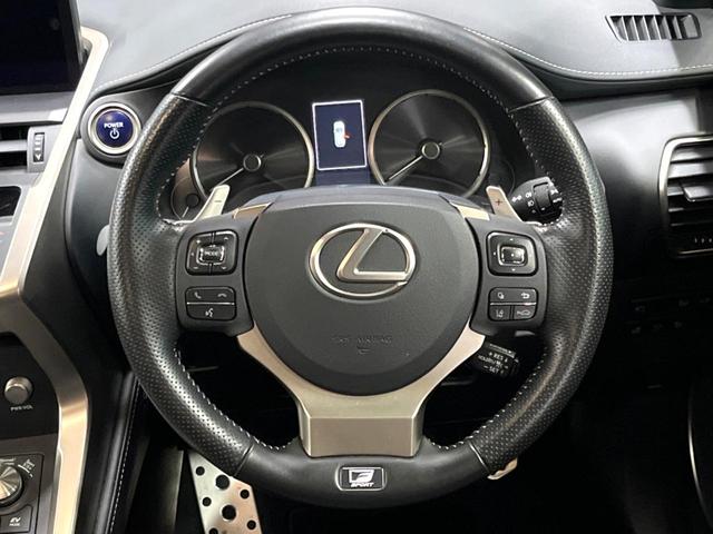 NX NX300h Fスポーツ 4WD 10型ナビ 全周囲カメラ ルーフレール 3眼LEDヘッド 禁煙車 黒革シート パワーバックドア シートエアコン レクサスセーフティ レーダークルーズ BSM クリアランスソナー 純正18アルミ(11枚目)