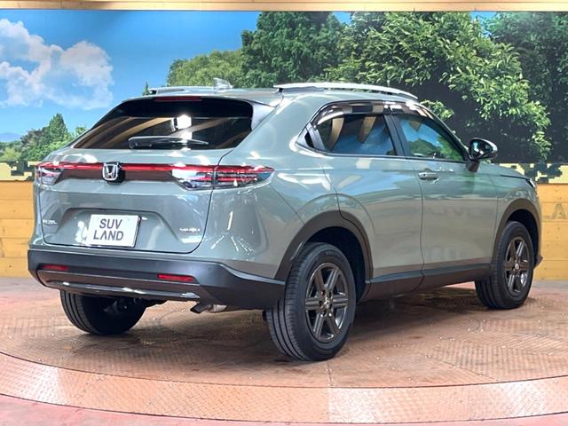 ヴェゼル e:HEV X・HuNTパッケージ 禁煙車 純正SDナビ 衝突被害軽減システム レーダークルーズ コーナーセンサー ハーフレザーシート ドラレコ バックカメラ スマートキー LEDヘッド ナビ連動ETC オートハイビーム 車線逸脱警報(17枚目)