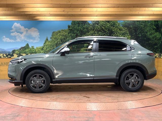 ヴェゼル e:HEV X・HuNTパッケージ 禁煙車 純正SDナビ 衝突被害軽減システム レーダークルーズ コーナーセンサー ハーフレザーシート ドラレコ バックカメラ スマートキー LEDヘッド ナビ連動ETC オートハイビーム 車線逸脱警報(57枚目)