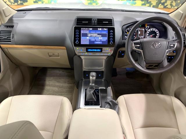 ランドクルーザープラド TX Lパッケージ マットブラックエディション サンルーフ メーカーナビ 全周囲カメラ 7人乗り ブラインドスポットモニター ベージュ革シート 禁煙車 シートエアコン ルーフレール セーフティセンス レーダークルーズ 純正18アルミ ETC2.0(2枚目)