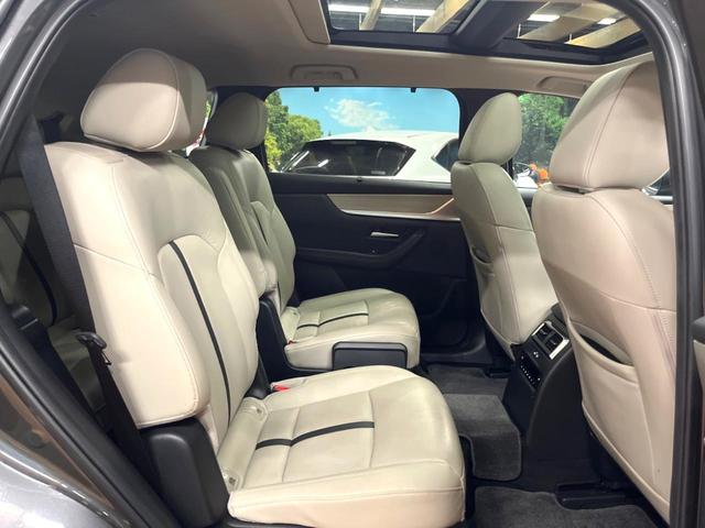 CX-80 XD Lパッケージ パノラマルーフ BOSEサウンド 12型ナビ 全周囲カメラ ルーフレール 6人乗り 後席ウォークスルー 禁煙車 白革シート シートヒーター パワーバックドア BSM 純正20アルミ LEDヘッド(9枚目)