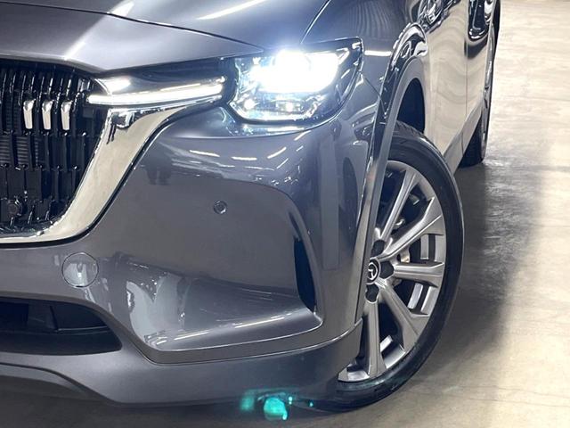 CX-80 XD Lパッケージ パノラマルーフ BOSEサウンド 12型ナビ 全周囲カメラ ルーフレール 6人乗り 後席ウォークスルー 禁煙車 白革シート シートヒーター パワーバックドア BSM 純正20アルミ LEDヘッド(12枚目)