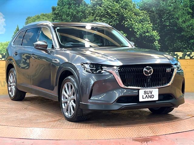 CX-80 XD Lパッケージ パノラマルーフ BOSEサウンド 12型ナビ 全周囲カメラ ルーフレール 6人乗り 後席ウォークスルー 禁煙車 白革シート シートヒーター パワーバックドア BSM 純正20アルミ LEDヘッド(16枚目)