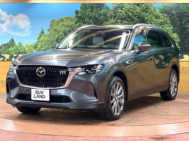 CX-80 XD Lパッケージ パノラマルーフ BOSEサウンド 12型ナビ 全周囲カメラ ルーフレール 6人乗り 後席ウォークスルー 禁煙車 白革シート シートヒーター パワーバックドア BSM 純正20アルミ LEDヘッド(61枚目)