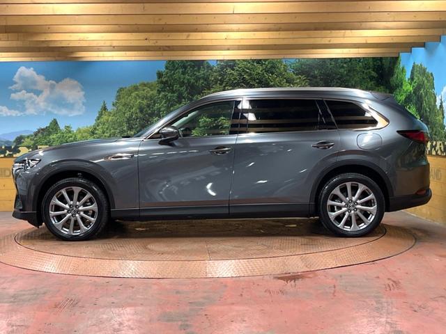 CX-80 XD Lパッケージ パノラマルーフ BOSEサウンド 12型ナビ 全周囲カメラ ルーフレール 6人乗り 後席ウォークスルー 禁煙車 白革シート シートヒーター パワーバックドア BSM 純正20アルミ LEDヘッド(64枚目)