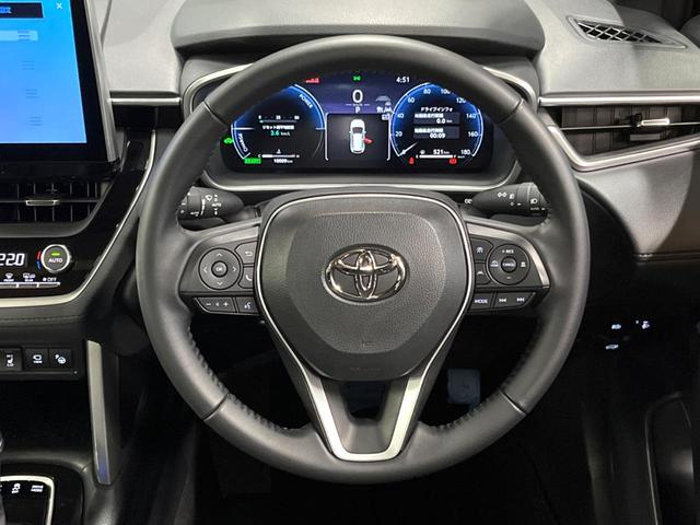 カローラクロス ハイブリッド Z ガラスルーフ 10型ナビ 全周囲カメラ 禁煙車 トヨタチームメイト ブラインドスポットモニター パワーバックドア シートヒーター レーダークルーズ セーフティセンス 純正18インチアルミ LEDヘッド(10枚目)