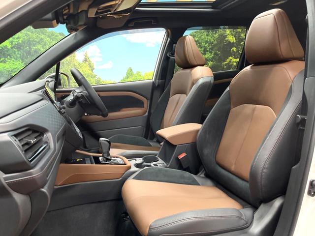 フォレスター プレミアムS:HEV EX 登録済未使用車 セットオプションCJ サンルーフ ハーマンカードン 茶革 アイサイトXテクノロジー 11型ナビフルセグ 全周囲カメラ アクセサリーコンセント 電動リアゲート 専用19インチAW(55枚目)