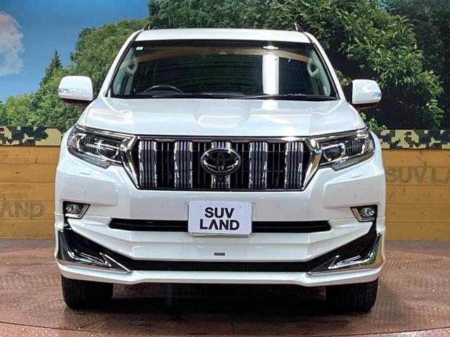 ランドクルーザープラド TX Lパッケージ モデリスタエアロ 禁煙車 メーカーナビ 全周囲カメラ ディーゼル ブラインドスポットモニター 衝突軽減 レーダークルーズ 黒革シート シートエアコン ドラレコ コーナーセンサー LEDヘッド ETC(14枚目)