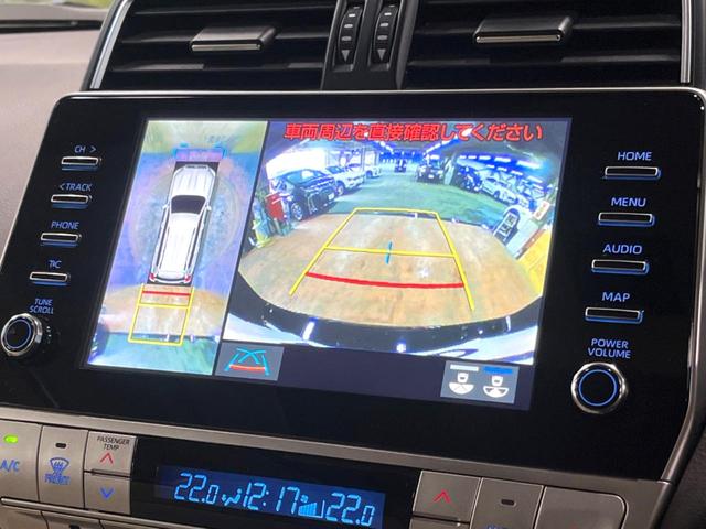 ランドクルーザープラド TX Lパッケージ マットブラックエディション サンルーフ メーカーナビ 全周囲カメラ 7人乗り ブラインドスポットモニター ベージュ内装 禁煙車 シートエアコン セーフティセンス レーダークルーズ クリアランスソナー ルーフレール 純正18アルミ(5枚目)