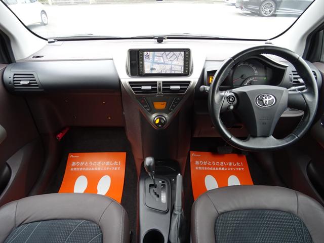 iQ 100G レザーパッケージ モデリスタエアロ 新品タイヤ マフラー 17AW ハーフレザー ローダウン HDDナビ DVD再生 ETC HIDライト Pスタート スマートキー フォグランプ(12枚目)