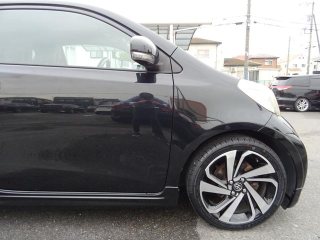 iQ 100G レザーパッケージ モデリスタエアロ 新品タイヤ マフラー 17AW ハーフレザー ローダウン HDDナビ DVD再生 ETC HIDライト Pスタート スマートキー フォグランプ(33枚目)