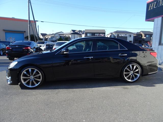 マークX 250G Sパッケージ 1年保証 G’S前後仕様 19AW クルコン パドルシフト 電動シート メモリーナビ Bカメラ DVD再生 ローダウン CD録音 ブルートゥース フルセグTV ETC(9枚目)