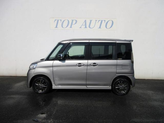 スペーシアカスタム TS ターボ 10インチandroidナビ Bluetooth対応 ETC 左右パワースライドドア 社外アルミホイール エアロ スマートキー タイミングチェーン スチールシルバーメタリック 革巻きハンドル(9枚目)