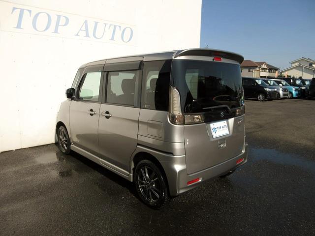 スペーシアカスタム TS ターボ 10インチandroidナビ Bluetooth対応 ETC 左右パワースライドドア 社外アルミホイール エアロ スマートキー タイミングチェーン スチールシルバーメタリック 革巻きハンドル(17枚目)