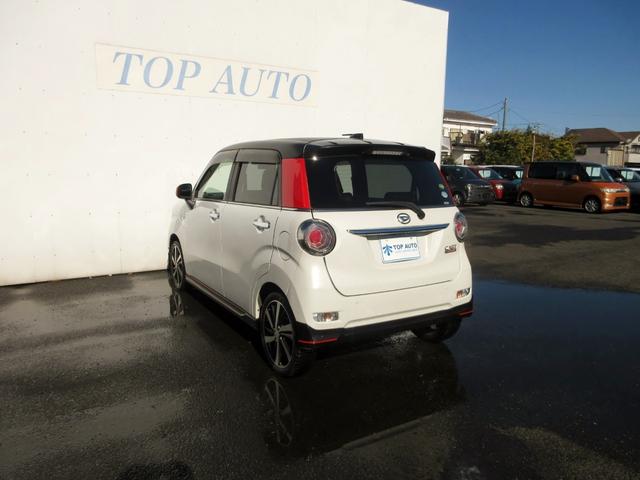 キャスト スポーツＳＡＩＩ　ターボ　修復歴無し　ツートン　ブレーキサポート　パドルシフト　メモリーナビ（Ｂｌｕｅｔｏｏｔｈ・フルセグ・ＤＶＤ）　バックカメラ　ＥＴＣ　ハーフレザーシート　シートヒーター　エアロ　アルミホイール（17枚目）