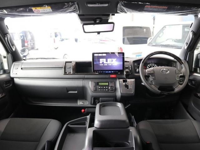 スーパーGL ダークプライムII ディーゼルターボ ワイド 2WD FLEXカスタム パノラミックビューモニター デジタルインナーミラー ベッドキット レイズ17インチアルミホイール LEDテールランプ(2枚目)