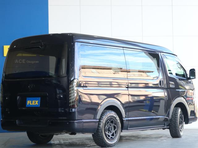 ハイエースバン スーパーGL ダークプライムII カロッツェリア7インチ ETC BUANフロントスポイラー ベッドキット ブラックエディション NT1・16インチAW オープンカントリー オーバーフェンダー ヴァレンティLEDテール フロアボード(40枚目)