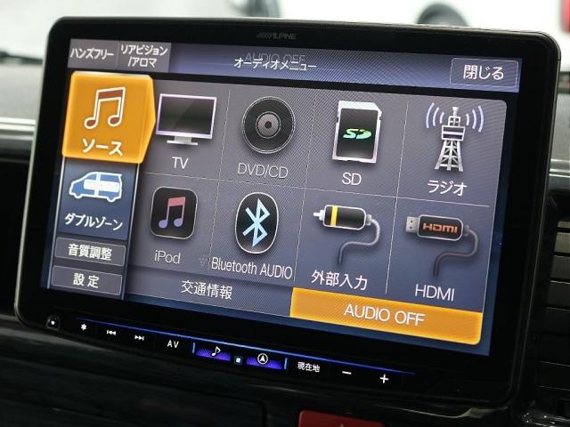 ハイエースワゴン GL アルパインBIG-Xナビ ETC シートカバー ルーフスピーカー オープンカントリー NC1・16インチAW フローリング リクライニング加工 ブラックエディション アルティメットLEDテールランプ(4枚目)
