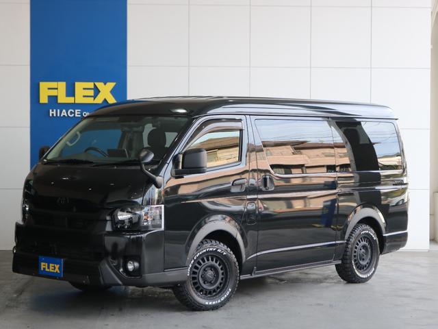 ハイエースワゴン GL アルパインBIG-Xナビ ETC シートカバー ルーフスピーカー オープンカントリー NC1・16インチAW フローリング リクライニング加工 ブラックエディション アルティメットLEDテールランプ(35枚目)
