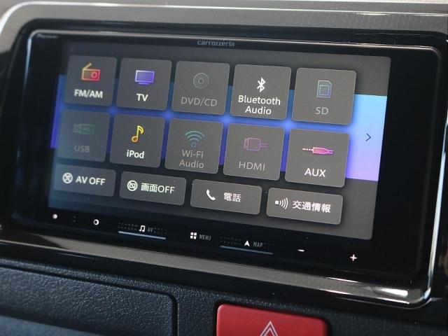 ハイエースバン ロングスーパーＧＬ　ダークプライムＳ　カロッツェリア７インチナビ　ＥＴＣ２．０　Ｔフォースフロントスポイラー　オープンカントリー　ＮＣ１・１６インチ　アルティメットテール　ベッドキット　デジタルインナーミラー　パノラミックビューモニター（6枚目）