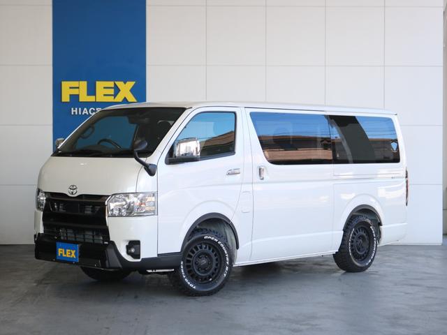 ハイエースバン ロングスーパーＧＬ　ダークプライムＳ　カロッツェリア７インチナビ　ＥＴＣ２．０　Ｔフォースフロントスポイラー　オープンカントリー　ＮＣ１・１６インチ　アルティメットテール　ベッドキット　デジタルインナーミラー　パノラミックビューモニター（38枚目）