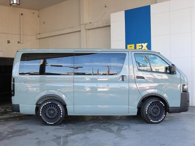 ハイエースバン ロングスーパーＧＬ　カロッツェリア７インチナビ　ＥＴＣ２．０　ブラックエディション　アルティメットテールブラック　ナスカータイヤ　ＮＣ１・１６インチ　シートカバー　インテリアパネル　Ｒｅグリル　デジタルインナーミラー（18枚目）