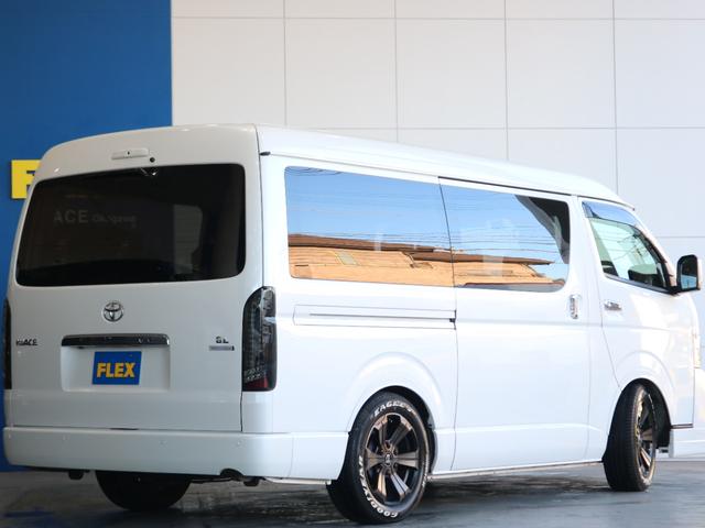 ハイエースワゴン ＧＬ　アルパインＢＩＧ－Ｘ　ＥＴＣ　フロントスポイラー　ナスカータイヤ　バルベロアーバン１７インチＡＷ　１２．８フリップダウンモニター　シートカバー　フロントスポイラー　ルーフスピーカー　インテリアパネル（40枚目）