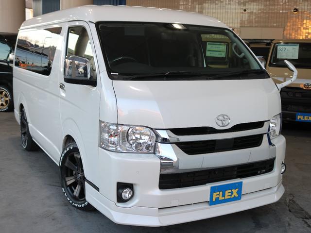 ハイエースワゴン ＧＬ　カロッツェリア７インチナビ　ＥＴＣ　フリップダウンモニター　インテリアパネル　ルーフスピーカー　ＧＹナスカータイヤ　バルベロアーバン１７インチＡＷ　アルティメットＬＥＤテール　フロントスポイラー（32枚目）