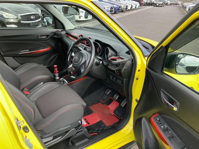 スイフトスポーツ ベースグレード 自社ユーザー買取車/6速MT/セーフティPKG(DCBS/車線逸脱抑制・警報機能/ハイビームアシスト/LEDヘッド/シートヒーター/純正8型ナビ/Bluetooth/ETC/※社外AW・テールレンズ(22枚目)