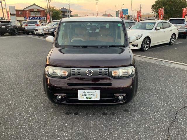 キューブ １５Ｘ　Ｖセレクション　自社ユーザー買取車／ホワイトパールルーフ（ツートン）／ヴィンテージキャメルインテリア／フォグライト／プラズマクラスター付きＡＡＣ／インテリジェントキー・Ｐスタート／純正ナビ／フルセグ／Ｂカメラ／ＥＴＣ（12枚目）