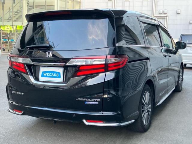 オデッセイハイブリッド ハイブリッドアブソルート・ＥＸホンダセンシング　新品タイヤ／保証書／純正　９インチ　ＳＤナビ／衝突安全装置／両側電動スライドドア／シートヒーター／マルチビューカメラシステム／車線逸脱防止支援システム／シート　ハーフレザー　衝突被害軽減システム（3枚目）