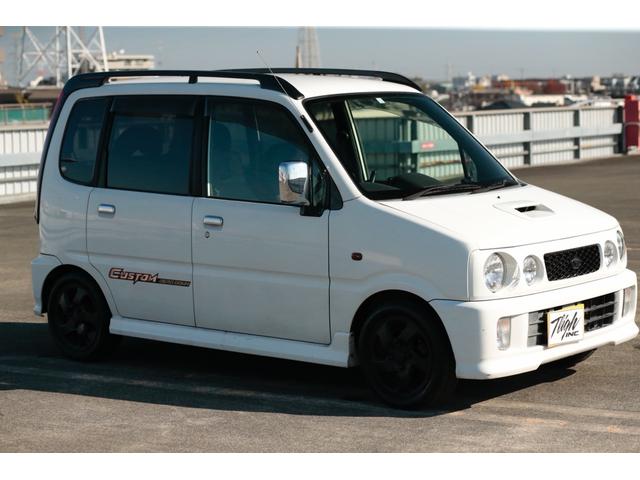 ムーヴ エアロダウンカスタム　社外キーレス　デジタルインナーミラードラレコ　ターボ　走行３３０００キロ台　当時物オーディオ　ルーフレール　禁煙車両（8枚目）