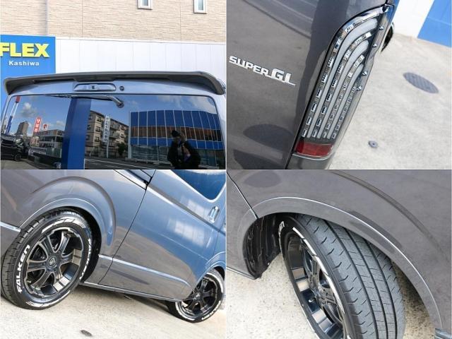 ハイエースバン スーパーGL ダークプライムII バン スーパーGL ダークプライムII ガソリン2WD ベッドキット ローダウン ライトカスタムパッケージ 両側パワースライドドア付き パナソニックナビ ETC リアスポイラー 全方位カメラ PVM(13枚目)