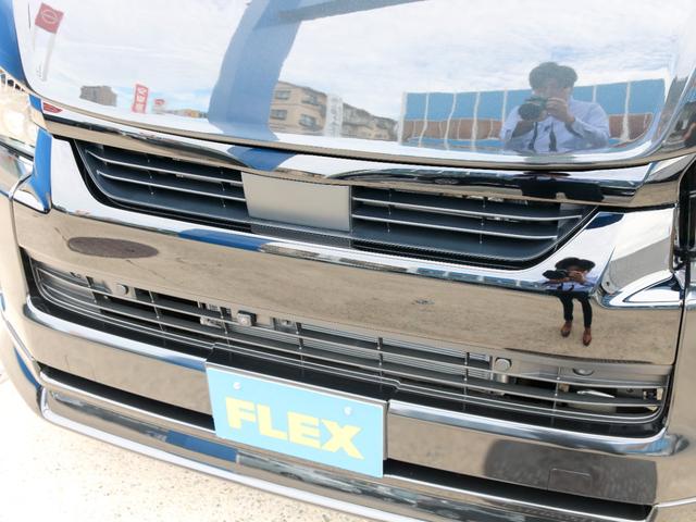 ハイエースワゴン GL ロング ワゴンGL 内装アレンジVer1 サイドテーブル アルパインBIG-X11ナビ ETC2.0 12.8型フリップダウンモニター ブラックエディション 艶有り ローダウン バッドフェイスボンネット(5枚目)