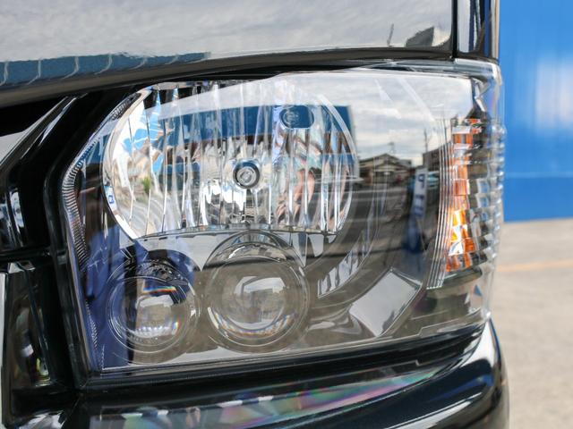 ハイエースワゴン GL ロング ワゴンGL 内装アレンジVer1 サイドテーブル アルパインBIG-X11ナビ ETC2.0 12.8型フリップダウンモニター ブラックエディション 艶有り ローダウン バッドフェイスボンネット(6枚目)