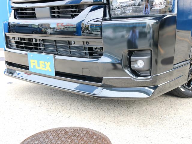 ハイエースワゴン GL ロング ワゴンGL 内装アレンジVer1 サイドテーブル アルパインBIG-X11ナビ ETC2.0 12.8型フリップダウンモニター ブラックエディション 艶有り ローダウン バッドフェイスボンネット(7枚目)